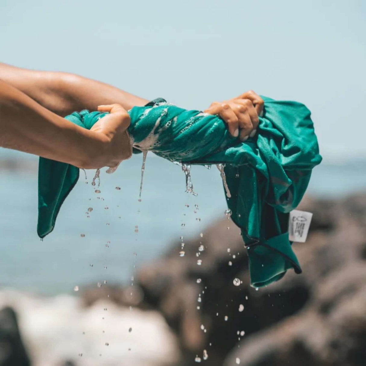 Lifeventure Recycled SoftFibre Towel Giant Teal-Sun - 53 Degrees North 