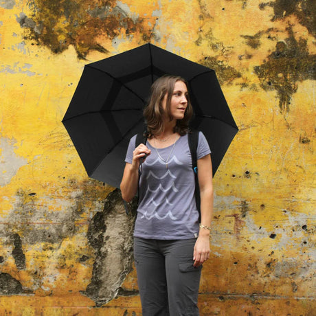 Lifeventure Trek Umbrella Black - 53 Degrees North 
