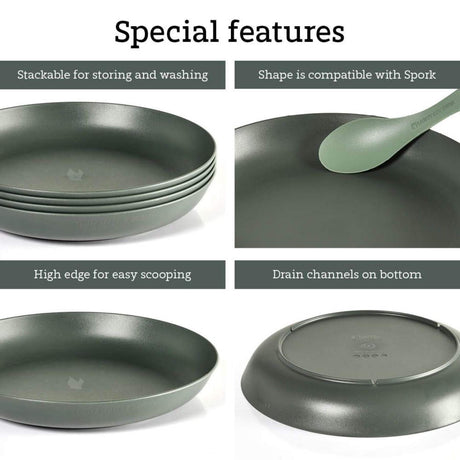 Light My Fire Ramenplate Cream-Sandy Green - 53 Degrees North 