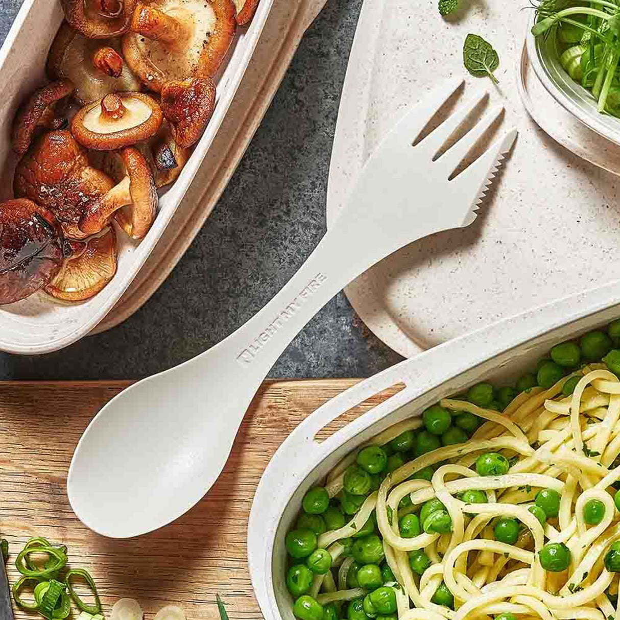 Light My Fire Spork Original Cream-Sandy Green-Nature (Assorted)-Meadow (Assorted) - 53 Degrees North 