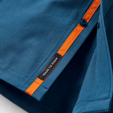 Passenger Men's Traveller Short Sleeve Stretch Shirts Dark Denim / Small-Dark Denim / Medium-Dark Denim / Large-Dark Denim / X-Large-Abstract Strata Multi / Small #- 53 Degrees North 