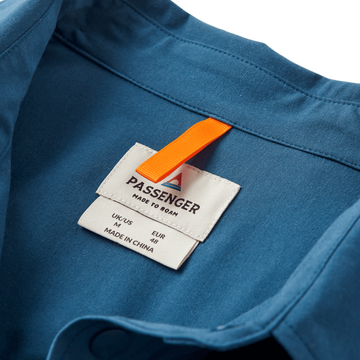 Passenger Men's Traveller Short Sleeve Stretch Shirts Dark Denim / Small-Dark Denim / Medium-Dark Denim / Large-Dark Denim / X-Large-Abstract Strata Multi / Small #- 53 Degrees North 