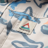 Passenger Men's Traveller Short Sleeve Stretch Shirts Dark Denim / Small-Dark Denim / Medium-Dark Denim / Large-Dark Denim / X-Large-Abstract Strata Multi / Small #- 53 Degrees North 