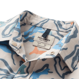 Passenger Men's Traveller Short Sleeve Stretch Shirts Dark Denim / Small-Dark Denim / Medium-Dark Denim / Large-Dark Denim / X-Large-Abstract Strata Multi / Small #- 53 Degrees North 