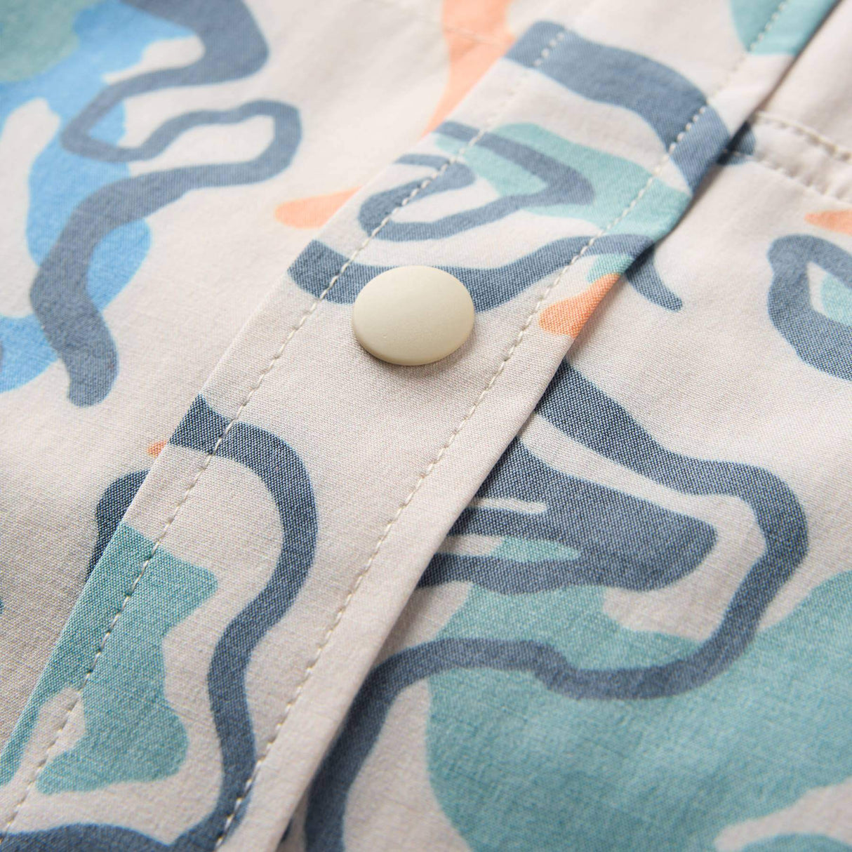 Passenger Men's Traveller Short Sleeve Stretch Shirts Dark Denim / Small-Dark Denim / Medium-Dark Denim / Large-Dark Denim / X-Large-Abstract Strata Multi / Small #- 53 Degrees North 