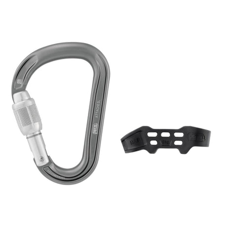 Petzl Attache Bar Carabiner Silver #- 53 Degrees North 