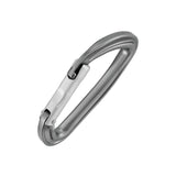 Petzl Djinn Straight Gate Carabiner Grey #- 53 Degrees North 