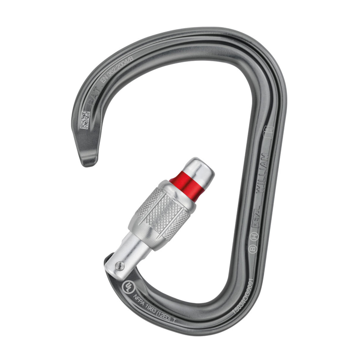 Petzl William Screw Lock Carabiner Silver #- 53 Degrees North 