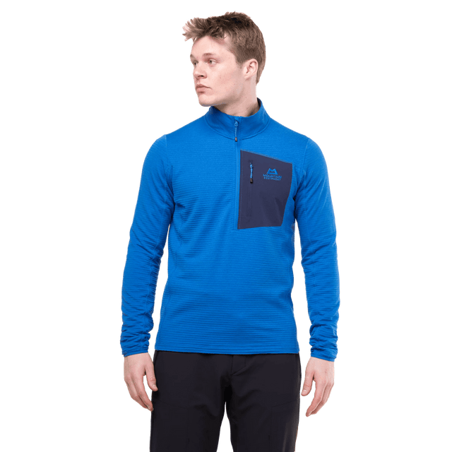 Mountain Equipment Men's Lumiko Zip T Fleece Atlantic/Cosmos / Small-Atlantic/Cosmos / Medium-Atlantic/Cosmos / Large-Atlantic/Cosmos / X-Large-Atlantic/Cosmos / XX-Large #- 53 Degrees North 