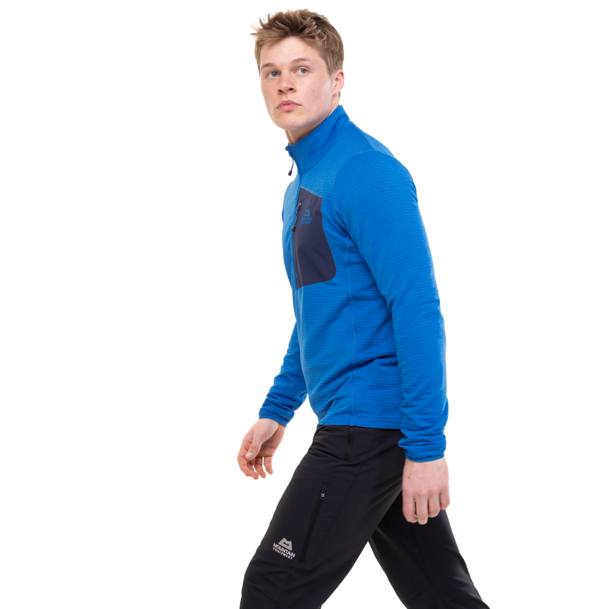 Mountain Equipment Men's Lumiko Zip T Fleece Atlantic/Cosmos / Small-Atlantic/Cosmos / Medium-Atlantic/Cosmos / Large-Atlantic/Cosmos / X-Large-Atlantic/Cosmos / XX-Large #- 53 Degrees North 