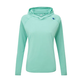 Mountain Equipment Women's Glace Hooded Top Aqua / X-Small-Aqua / Small-Aqua / Medium-Aqua / Large-Aqua / X-Large #- 53 Degrees North 