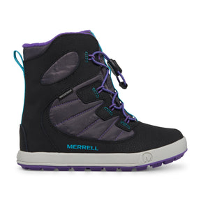 Merrell Kids' Snow Bank 4.0 Waterproof Boots Black/Purple/Turq / UK 12-Black/Purple/Turq / UK 13-Black/Purple/Turq / UK 1-Black/Purple/Turq / UK 2-Black/Purple/Turq / UK 3 #- 53 Degrees North 