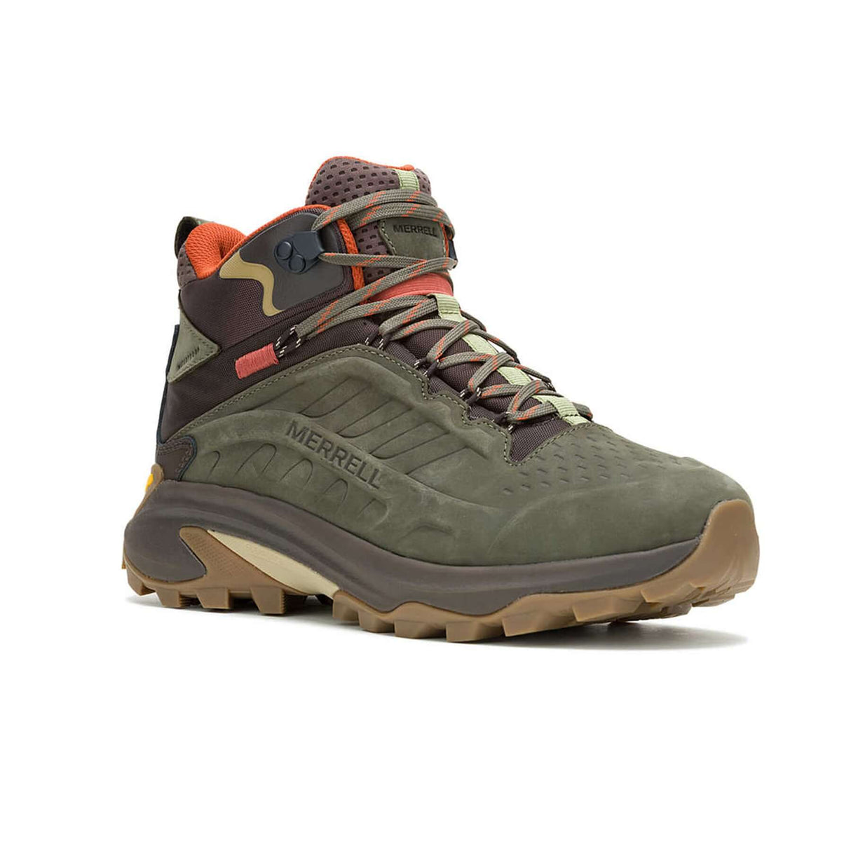 Merrell Men's Moab Speed 2 Leather Mid Waterproof Boots Olive / UK 8-Olive / UK 9-Olive / UK 10-Olive / UK 11-Olive / UK 12 #- 53 Degrees North 