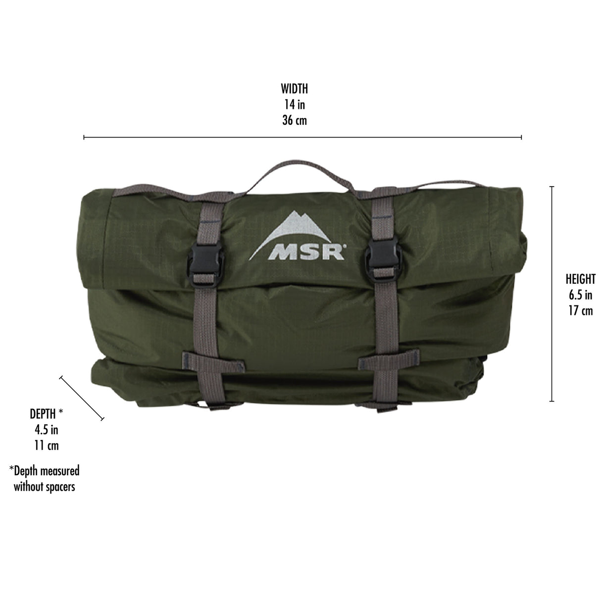 MSR Hubba Hubba Bikepack 1-Person Tent Green / 1 Person - 53 Degrees North 