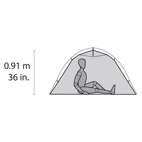 MSR Hubba NX - Solo Backpacking Tent Green / 1 Person - 53 Degrees North 