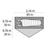 MSR Hubba NX - Solo Backpacking Tent Green / 1 Person - 53 Degrees North 