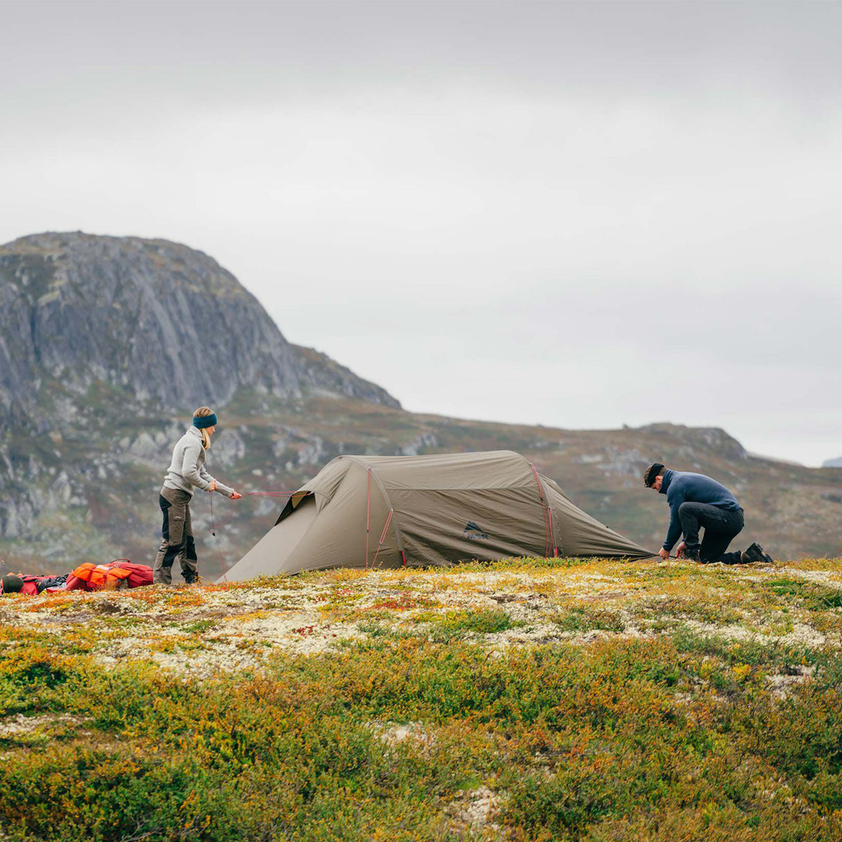 MSR Tindheim 3 Person Backpacking Tunnel Tent Green / 3 Person - 53 Degrees North 