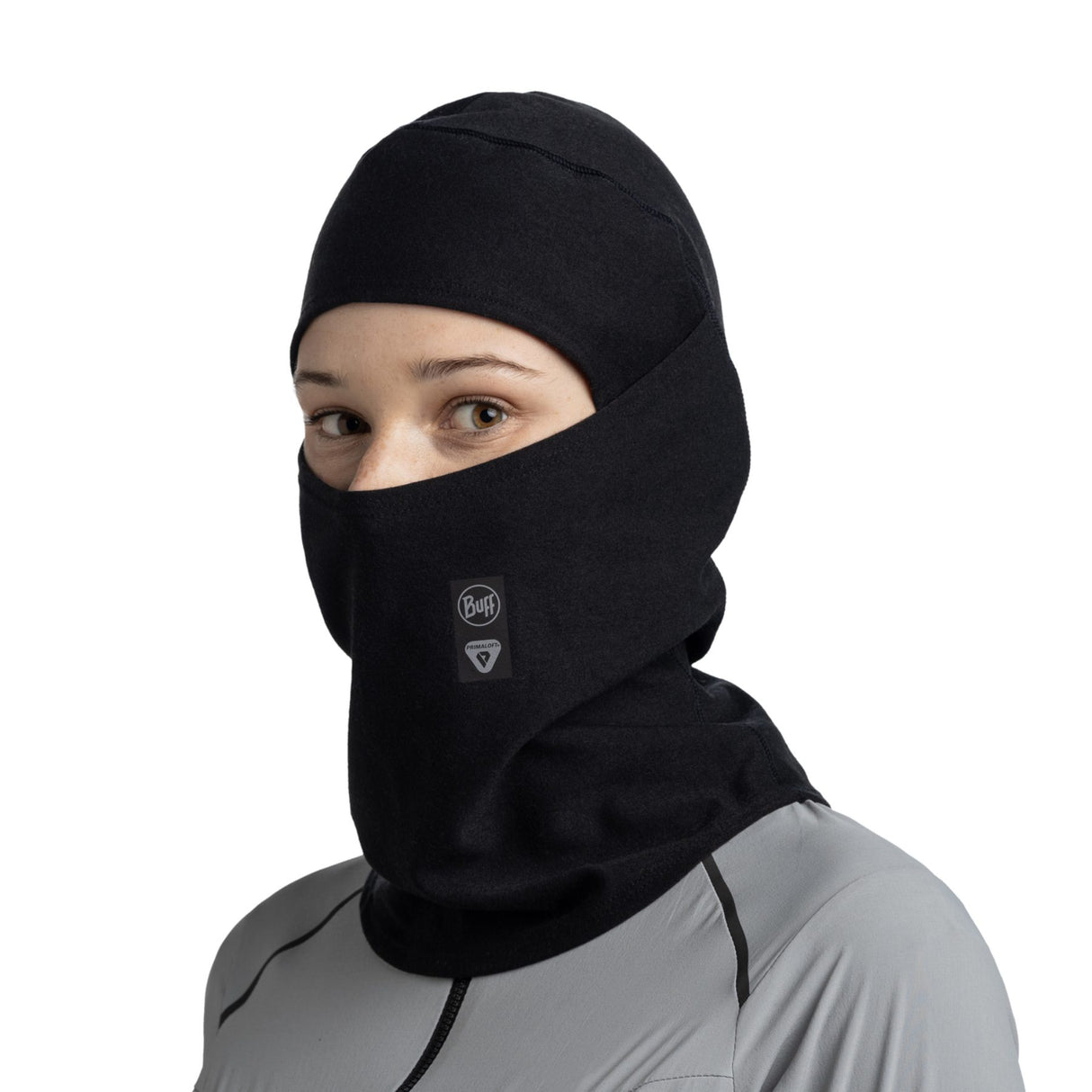 BUFF Thermonet Hinged Balaclava Solid Black #- 53 Degrees North 