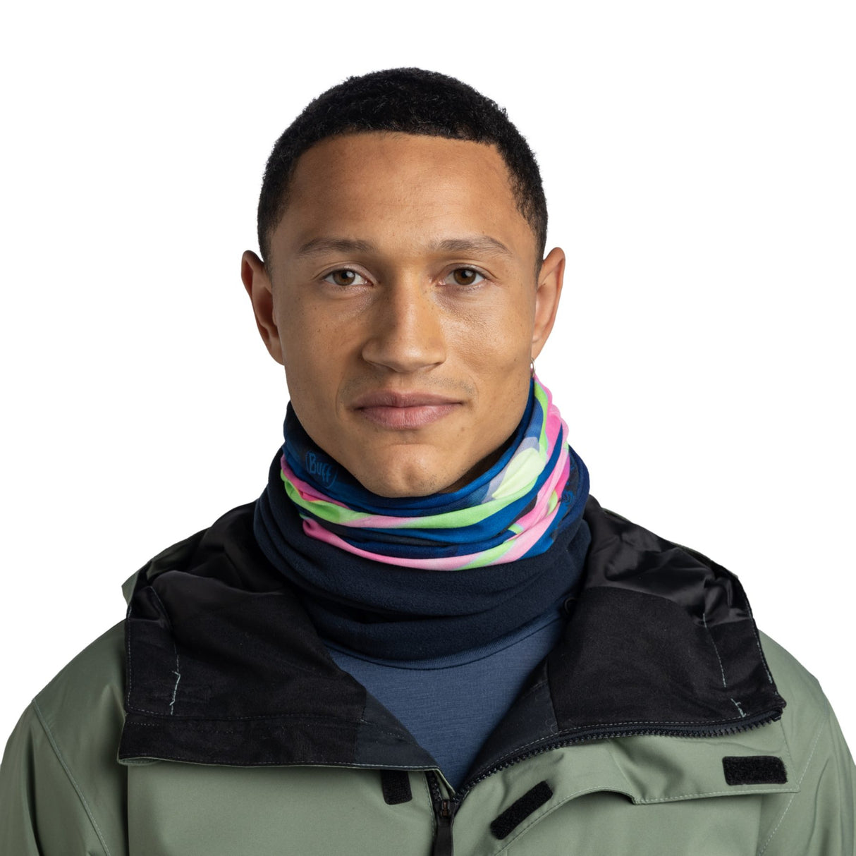 BUFF Polar Neck Warmer Larto Midnight Navy #- 53 Degrees North 