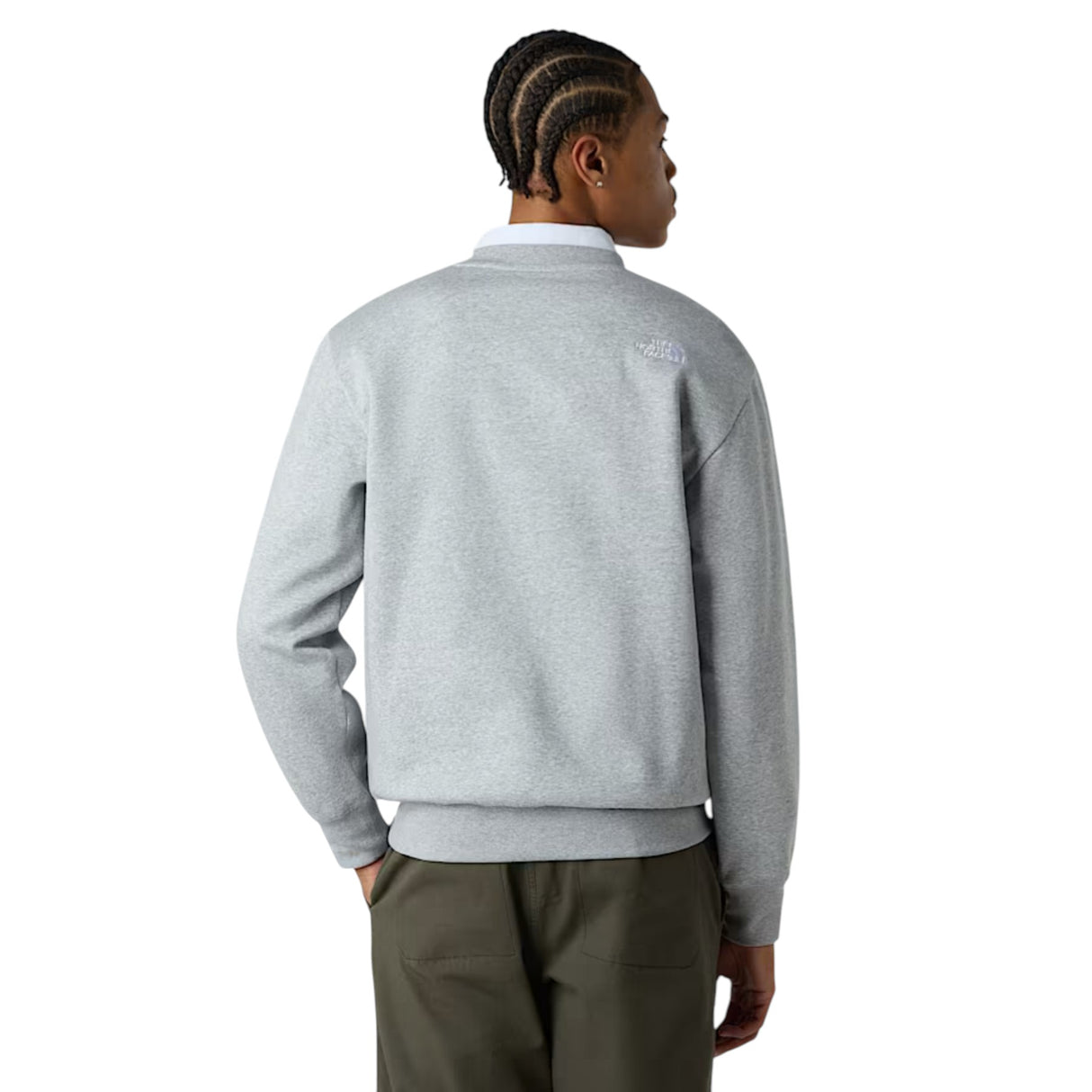 The North Face Men's Essential Relaxed Crew TNF Light Grey Heather / Small-TNF Light Grey Heather / Medium-TNF Light Grey Heather / Large-TNF Light Grey Heather / X-Large-TNF Light Grey Heather / XX-Large #- 53 Degrees North 
