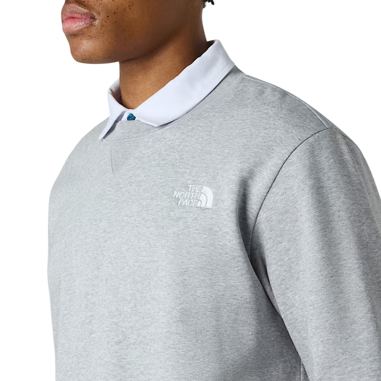 The North Face Men's Essential Relaxed Crew TNF Light Grey Heather / Small-TNF Light Grey Heather / Medium-TNF Light Grey Heather / Large-TNF Light Grey Heather / X-Large-TNF Light Grey Heather / XX-Large #- 53 Degrees North 