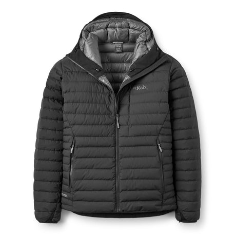 Rab Men's Microlight Windstopper Down Hooded Jacket Black / Small-Black / Medium-Black / Large-Black / X-Large #- 53 Degrees North 