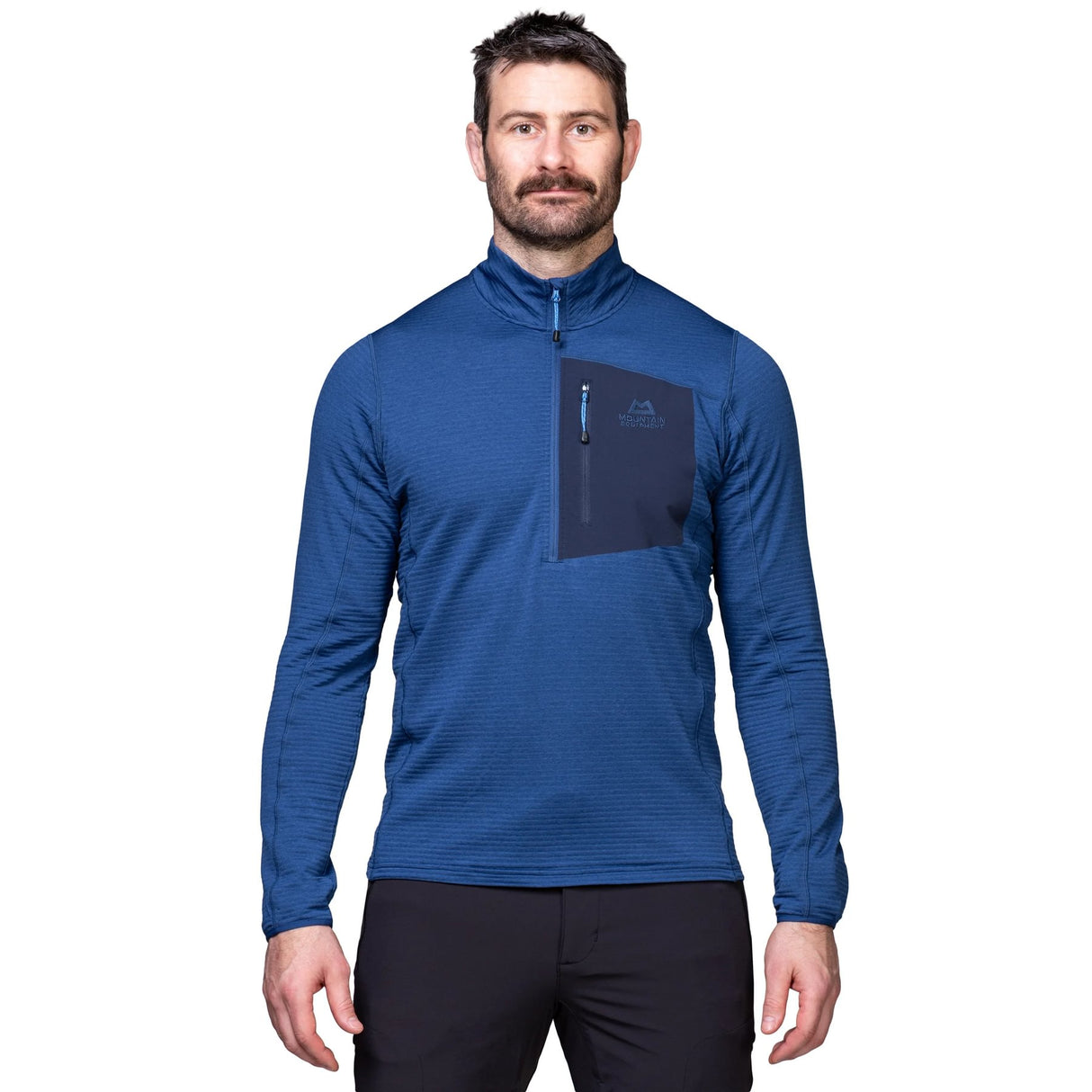 Mountain Equipment Men's Lumiko Zip T Fleece Atlantic/Cosmos / Small-Atlantic/Cosmos / Medium-Atlantic/Cosmos / Large-Atlantic/Cosmos / X-Large-Atlantic/Cosmos / XX-Large - 53 Degrees North 