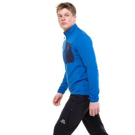 Mountain Equipment Men's Lumiko Zip T Fleece Atlantic/Cosmos / Small-Atlantic/Cosmos / Medium-Atlantic/Cosmos / Large-Atlantic/Cosmos / X-Large-Atlantic/Cosmos / XX-Large - 53 Degrees North 