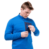 Mountain Equipment Men's Lumiko Zip T Fleece Atlantic/Cosmos / Small-Atlantic/Cosmos / Medium-Atlantic/Cosmos / Large-Atlantic/Cosmos / X-Large-Atlantic/Cosmos / XX-Large - 53 Degrees North 