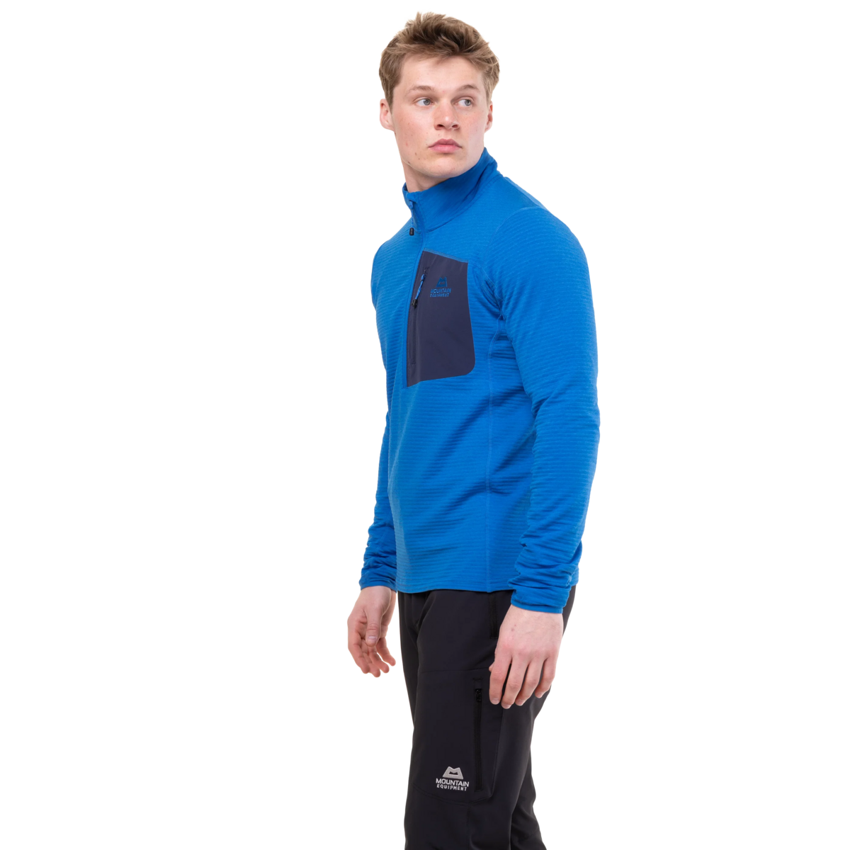 Mountain Equipment Men's Lumiko Zip T Fleece Atlantic/Cosmos / Small-Atlantic/Cosmos / Medium-Atlantic/Cosmos / Large-Atlantic/Cosmos / X-Large-Atlantic/Cosmos / XX-Large - 53 Degrees North 