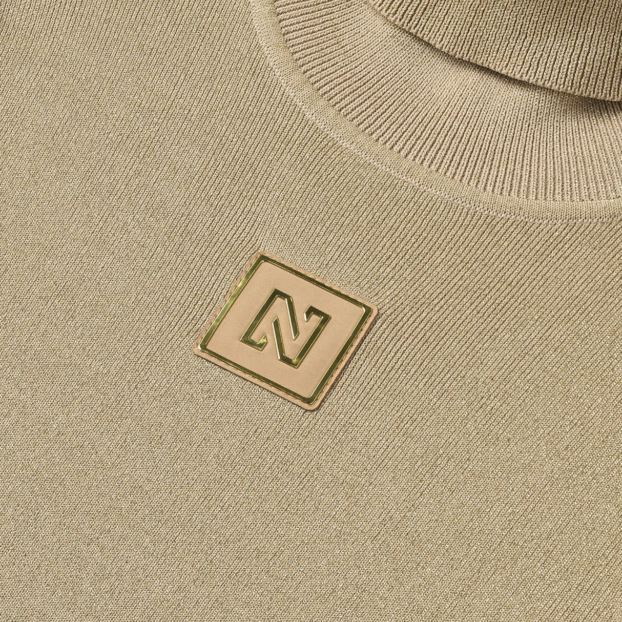 Nikkie Women's Noroton Shiny Turtleneck Gold / X-Small-Gold / Small-Gold / Medium-Gold / Large #- 53 Degrees North 