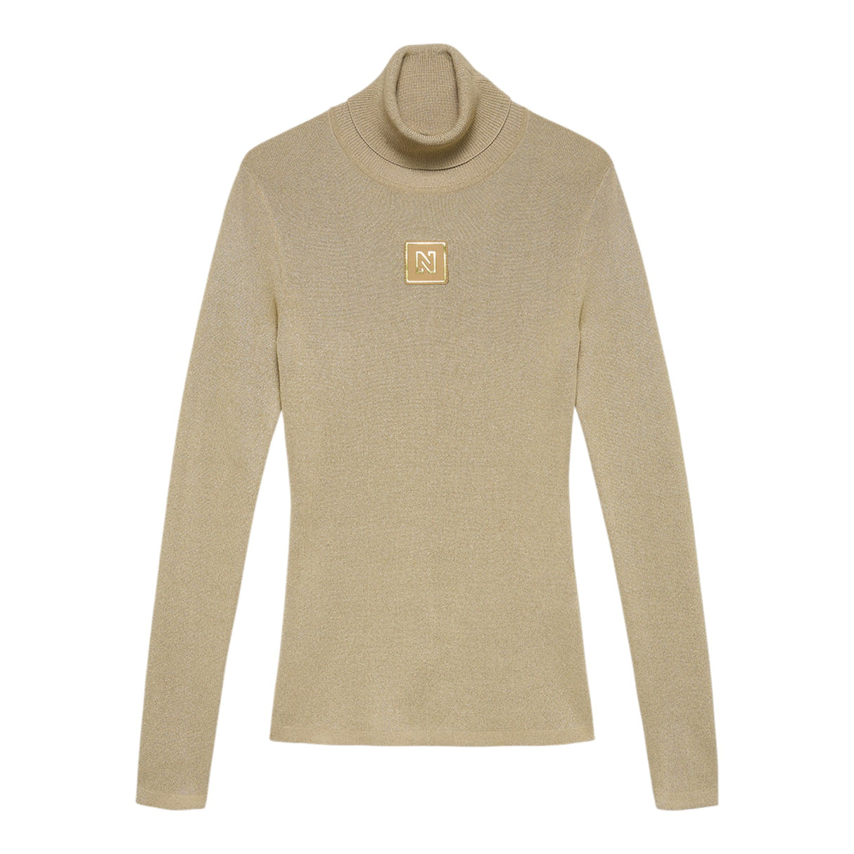 Nikkie Women's Noroton Shiny Turtleneck Gold / X-Small-Gold / Small-Gold / Medium-Gold / Large #- 53 Degrees North 