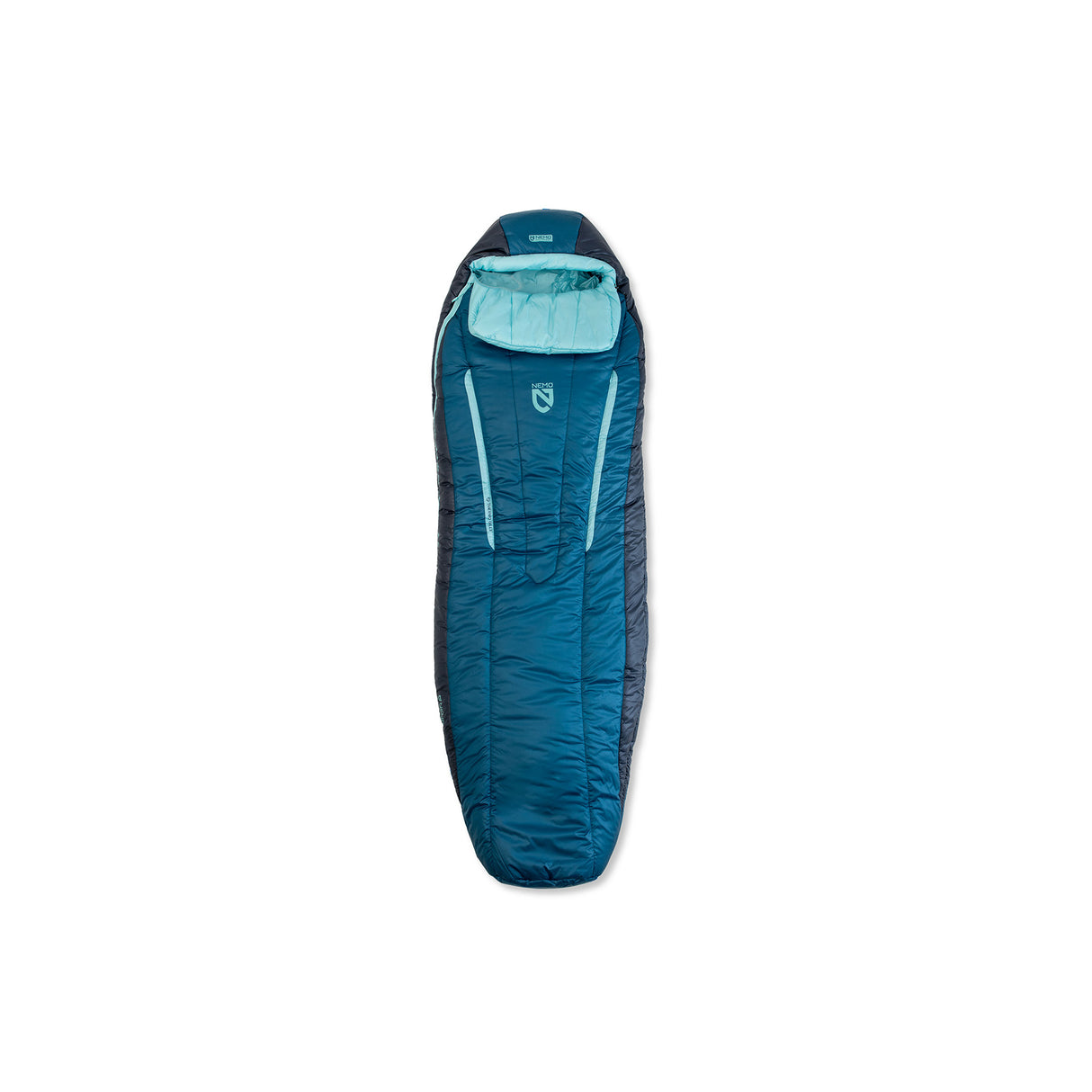 Nemo Women's Forte 20 Sleeping Bag Abyss/Hazy Aqua - 53 Degrees North 