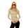Nikkie Women's Noroton Shiny Turtleneck Gold / X-Small-Gold / Small-Gold / Medium-Gold / Large - 53 Degrees North 
