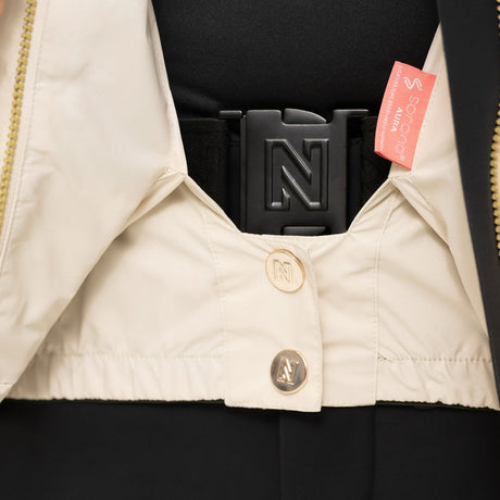 Nikkie Women's Numa Glitter Ski Jacket Cream / X-Small-Cream / Small-Cream / Medium-Cream / Large-Black / X-Small - 53 Degrees North 