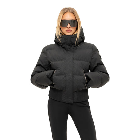 Nikkie Women's Numa Glitter Ski Jacket Cream / X-Small-Cream / Small-Cream / Medium-Cream / Large-Black / X-Small - 53 Degrees North 