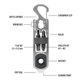 Nite Ize DoohicKey Ratchet Key Tool Stainless Steel - 53 Degrees North 