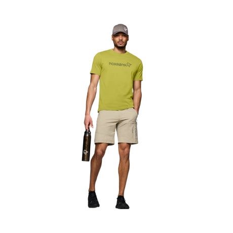 Norrona Men's 29 Cotton Norrona Viking Short Sleeve Tee Drizzle Melange / Small-Drizzle Melange / Medium-Drizzle Melange / Large-Drizzle Melange / X-Large-Golden Lime / Small - 53 Degrees North 