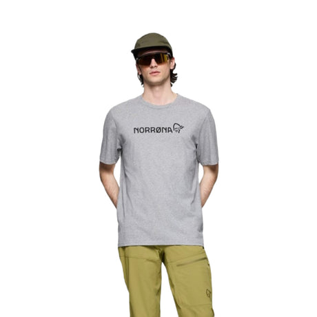 Norrona Men's 29 Cotton Norrona Viking Short Sleeve Tee Drizzle Melange / Small-Drizzle Melange / Medium-Drizzle Melange / Large-Drizzle Melange / X-Large-Golden Lime / Small - 53 Degrees North 
