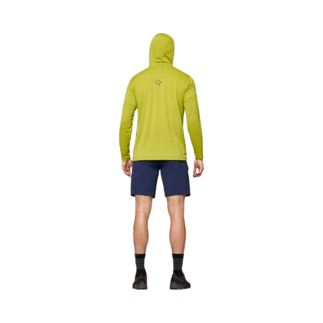 Norrona Men's Falketind Warm1 Hood Golden Lime/Olive Night / Small-Golden Lime/Olive Night / Medium-Golden Lime/Olive Night / Large-Golden Lime/Olive Night / X-Large-Caviar Black / Small - 53 Degrees North 