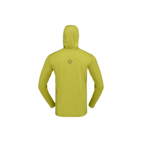 Norrona Men's Falketind Warm1 Hood Golden Lime/Olive Night / Small-Golden Lime/Olive Night / Medium-Golden Lime/Olive Night / Large-Golden Lime/Olive Night / X-Large-Caviar Black / Small - 53 Degrees North 