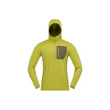 Norrona Men's Falketind Warm1 Hood Golden Lime/Olive Night / Small-Golden Lime/Olive Night / Medium-Golden Lime/Olive Night / Large-Golden Lime/Olive Night / X-Large-Caviar Black / Small - 53 Degrees North 