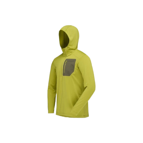 Norrona Men's Falketind Warm1 Hood Golden Lime/Olive Night / Small-Golden Lime/Olive Night / Medium-Golden Lime/Olive Night / Large-Golden Lime/Olive Night / X-Large-Caviar Black / Small - 53 Degrees North 