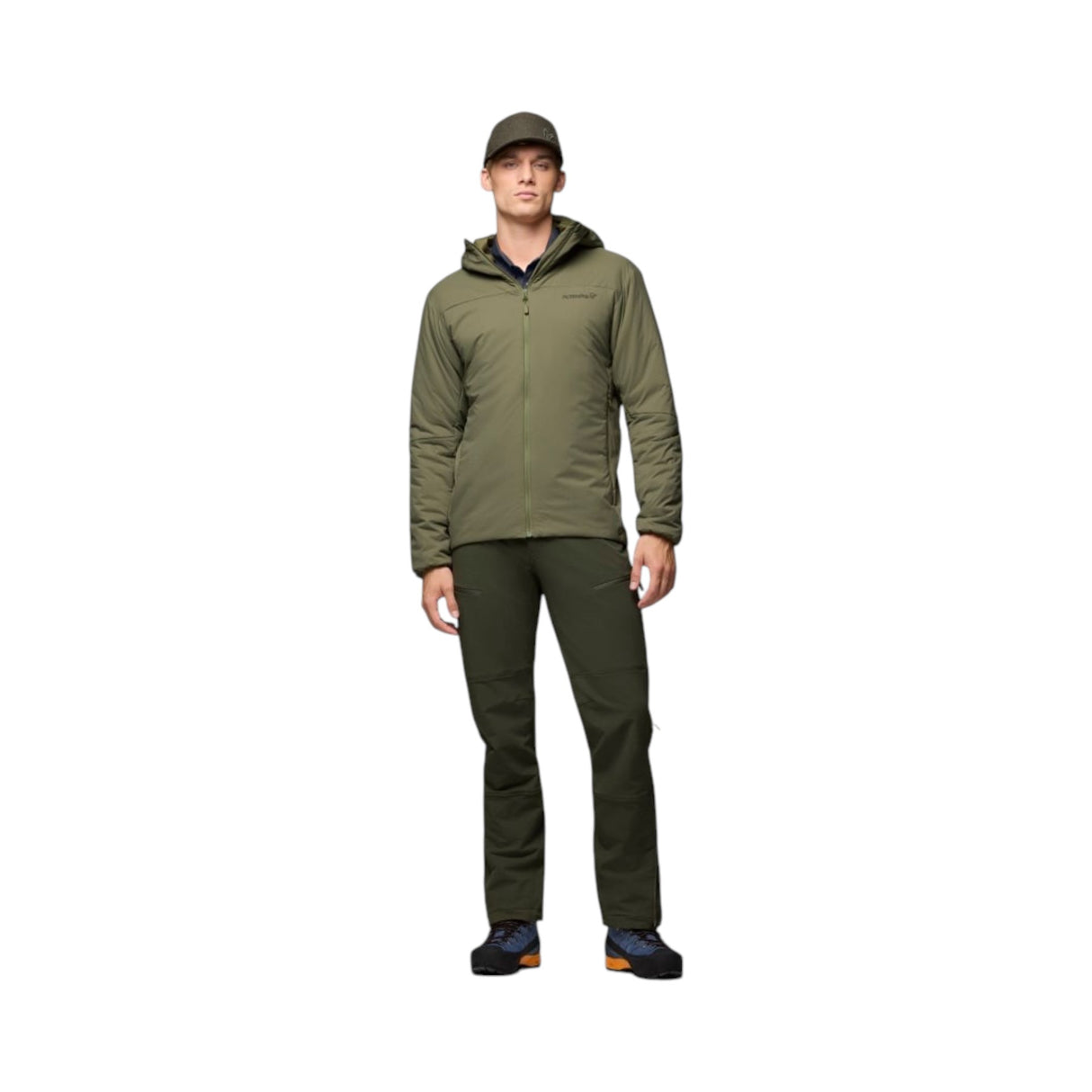 Norrona Men's Femund Thermo60 Zip Hooded Jacket Olive Night / Small-Olive Night / Medium-Olive Night / Large-Olive Night / X-Large - 53 Degrees North 