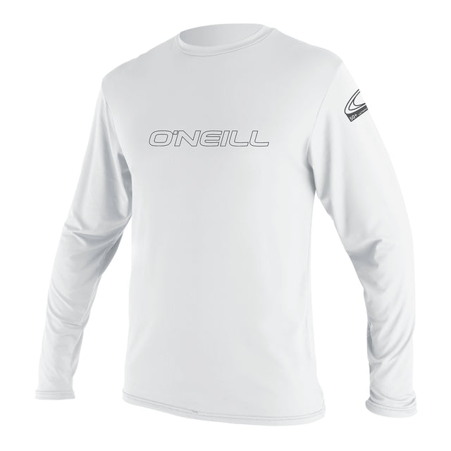 O'Neill Men's Basic Skins Long Sleeve Sun Shirt White / Small-White / Medium-White / Large-White / X-Large-White / XX-Large - 53 Degrees North 