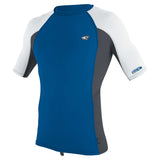 O'Neill Men's Premium Skins Short Sleeve Rash Guard Deepsea/Graphite/White / Small-Deepsea/Graphite/White / Medium-Deepsea/Graphite/White / Large-Deepsea/Graphite/White / X-Large-Deepsea/Graphite/White / XX-Large - 53 Degrees North 