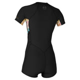 O'Neill Women's Bahia 2/1 Front Zip Short Sleeve Spring Wetsuit Black/Mika Floral / X-Small-Black/Mika Floral / Small-Black/Mika Floral / Medium-Black/Mika Floral / Large - 53 Degrees North 