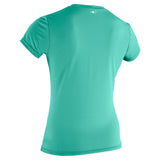 O'Neill Women's Basic Skins Short Sleeve Sun Shirt Azurine / X-Small-Azurine / Small-Azurine / Medium-Azurine / Large-Azurine / X-Large - 53 Degrees North 