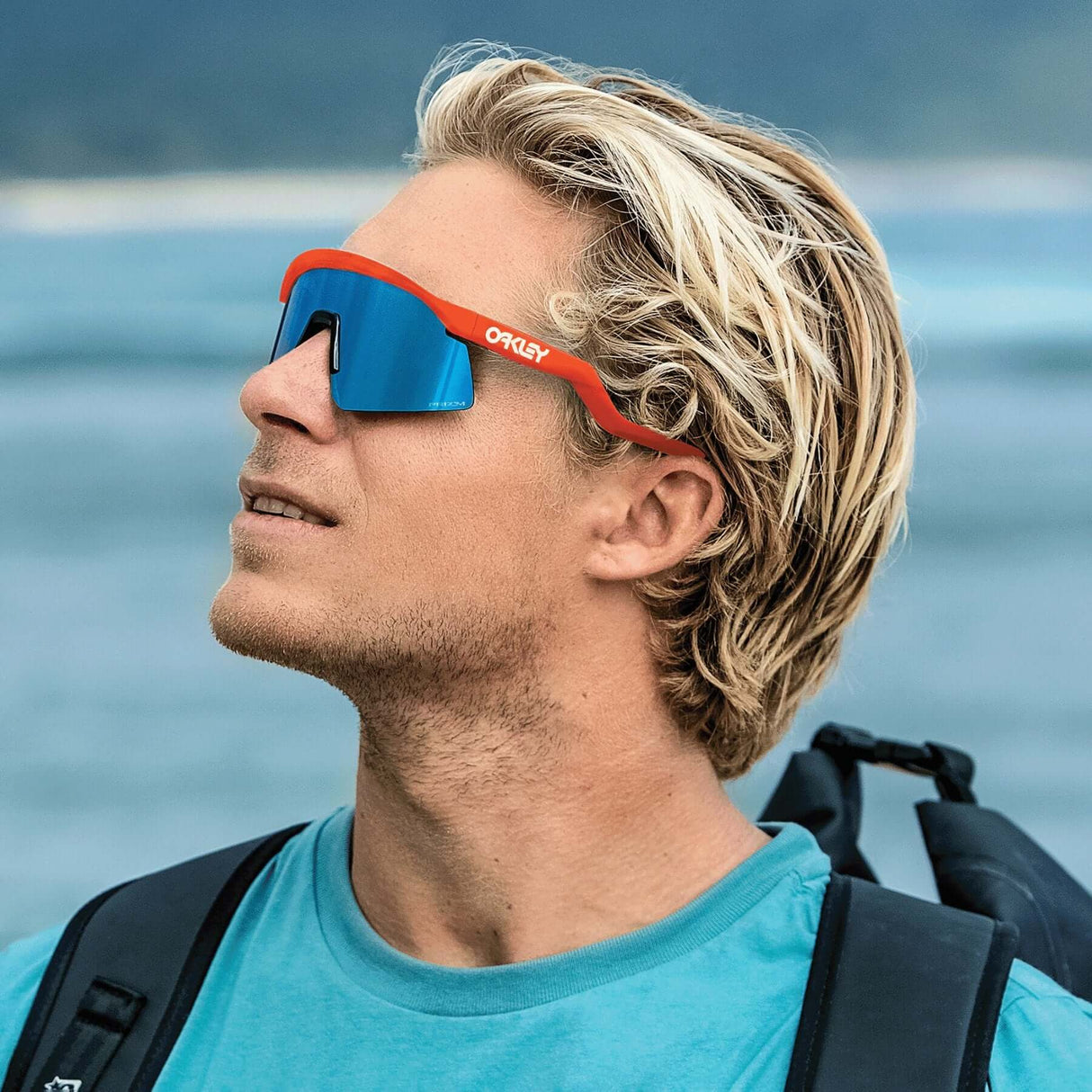 Oakley Hydra Prizm Sapphire Sunglasses Neon Orange - 53 Degrees North 