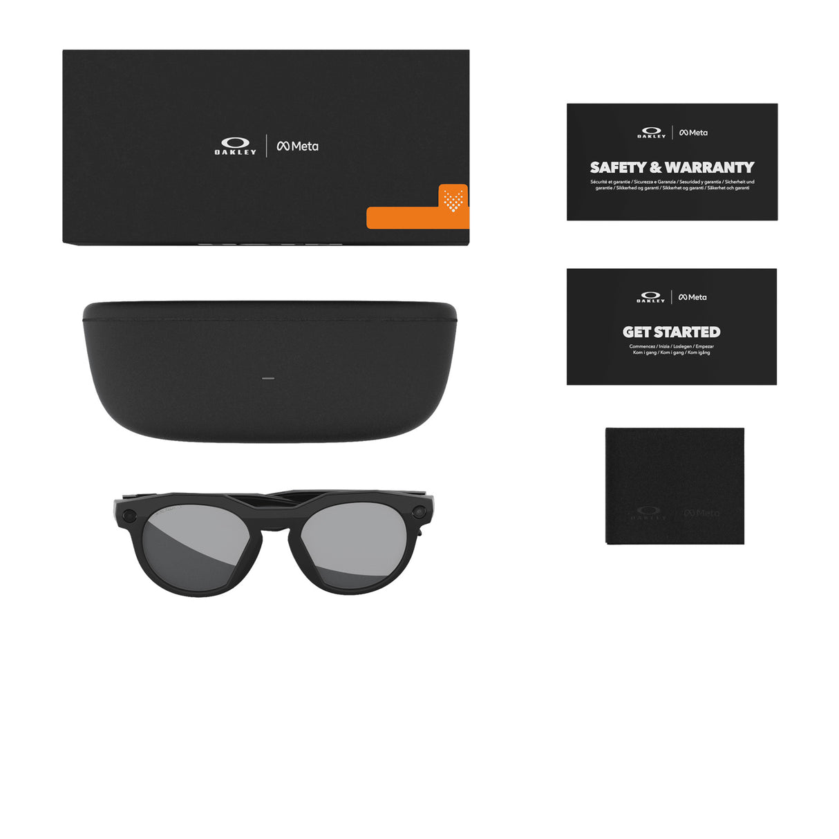 Oakley Meta AI HSTN Prizm Black Smartglasses Black - 53 Degrees North 